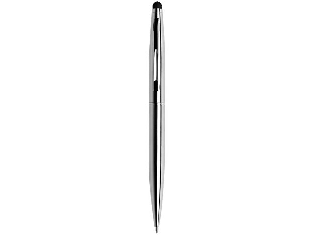 Ручка шариковая металлическая поворотная "Glory" со стилусом, серебристый