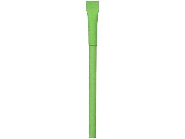 Ручка картонная с колпачком "Recycled", зеленое яблоко