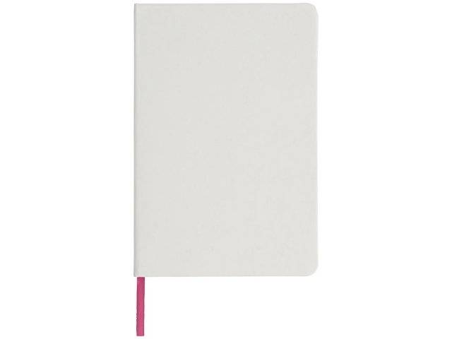 Блокнот Spectrum A5 с белой бумагой и цветной закладкой, белый/розовый
