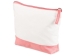 Косметичка хлопковая Cotton, белый/пыльно-розовый