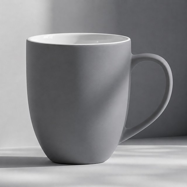 Кружка с покрытием soft-touch “Tulip Gum”, средне-серый NEW Cool gray 7C