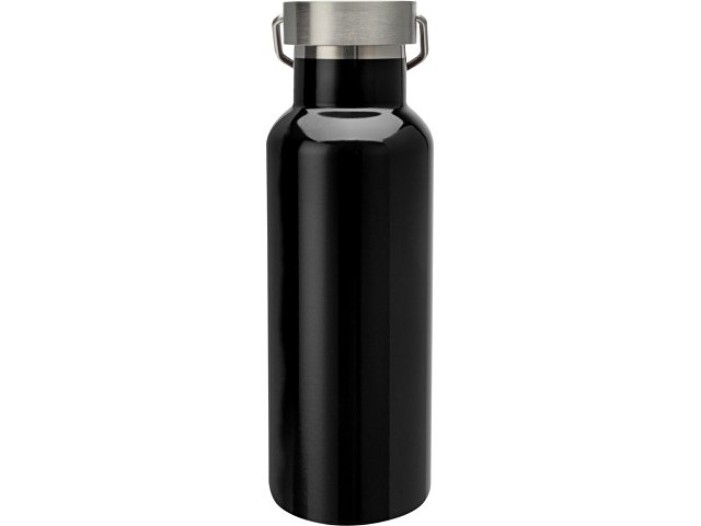 Бутылка для воды Thor из нержавеющей стали, сертифицированной по стандарту RCS, сплошной черный