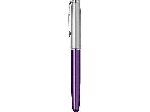 Перьевая ручка Parker Sonnet Essentials Violet SB Steel CT, перо: F, цвет чернил black, в подарочной упаковке.