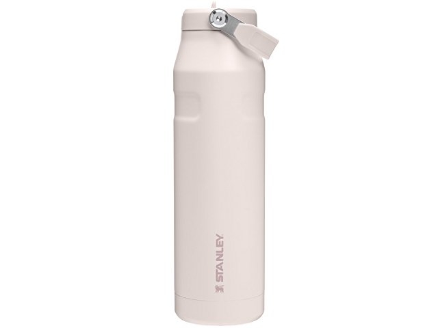 Бутылка для воды объемом 1,06 литра с откидной трубочкой Stanley IceFlow™ 2.0 - Light pink