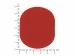 ПАТЧ ОВАЛ soft-touch (красный) 6,0 х 5,0 см