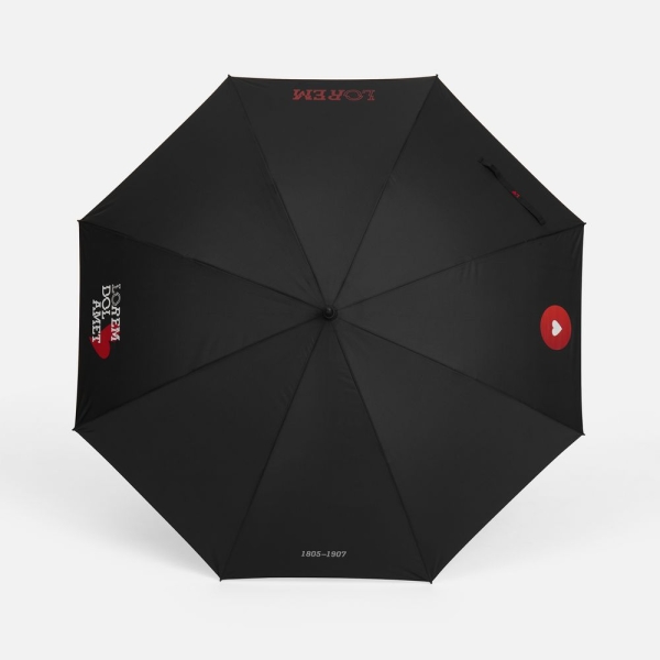 Зонт-трость Rainzee, ver.2, черный