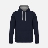 Худи унисекс Cameron, темно-синее с серым