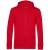 Толстовка на молнии с капюшоном унисекс BNC Inspire (Organic), красная