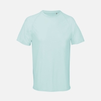 Футболка спортивная унисекс Vortex, зелено-голубая