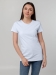 Футболка женская T-bolka Stretch Lady, белая (холодный оттенок)