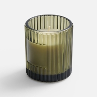 Ароматическая свеча Fragnola, ver.2, дубовый мох и пачули, зеленая
