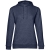 Толстовка с капюшоном женская Hoodie, синий меланж