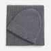 Шарф Laconi, темно-серый меланж