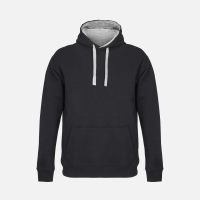 Худи унисекс Cameron, черное с серым меланжем