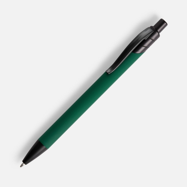 Ручка шариковая Undertone Black Soft Touch, зеленая