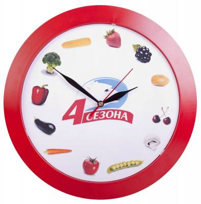 Часы настенные Vivid Large, красные