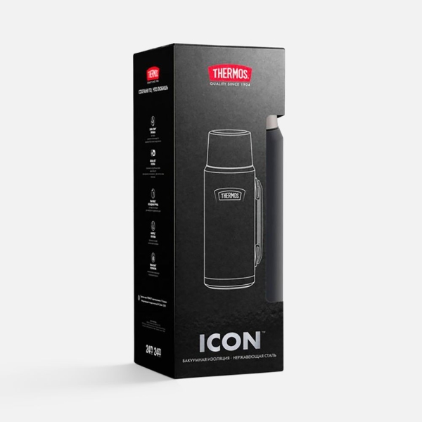 Термос Icon 1200, черный