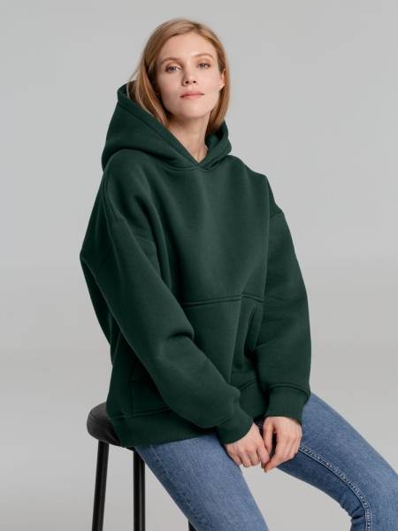 Худи Kulonga Oversize, темно-зеленое