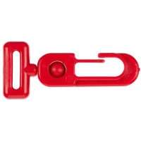 Застежка-карабин Carabine, S, красный