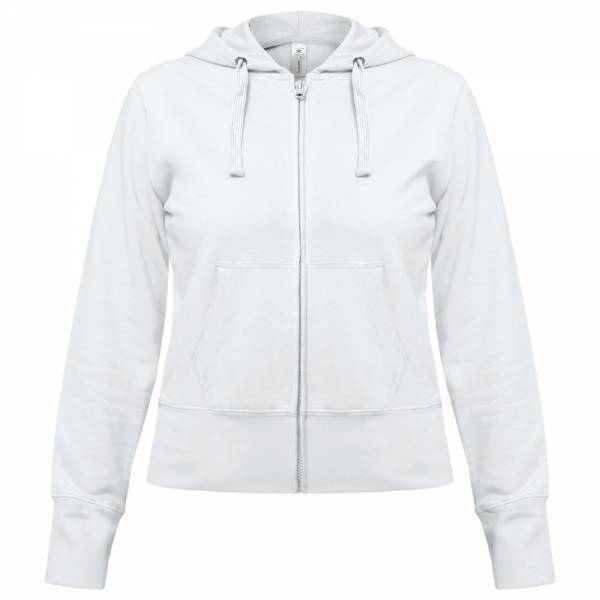 Толстовка женская Hooded Full Zip белая