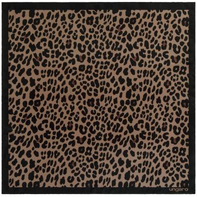 Платок Leopardo Silk, коричневый