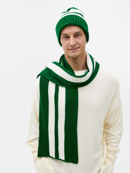 Шарф Winwear, темно-зеленый (глубокий зеленый)