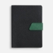Ежедневник Boom, недатированный, черный с зеленым