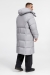 Пуховик унисекс Kapsula, серый