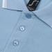 Рубашка поло мужская с контрастной отделкой Practice 270, голубой/белый