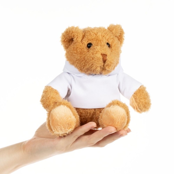 Мягкая игрушка «Мишка Cuddleton» в белом худи