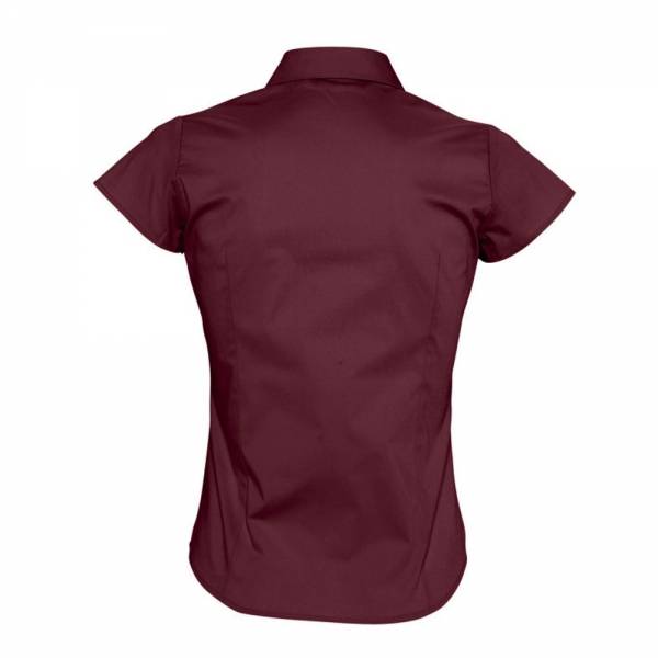Рубашка женская с коротким рукавом Excess, бордовая
