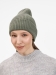 Шапка Catch Match без помпона, зеленая (полынь)