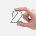 Подвеска Symbol, 3D-печать на заказ, цифра 2
