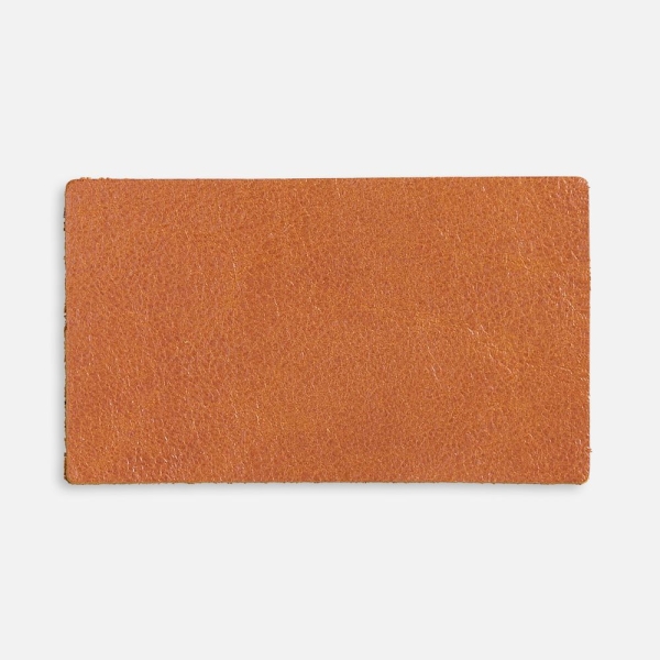 Лейбл кожаный Pasek, M, горчичный