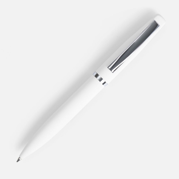 Ручка шариковая Bolt Soft Touch, белая