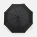 Зонт складной Edgeline, черный с зеленым