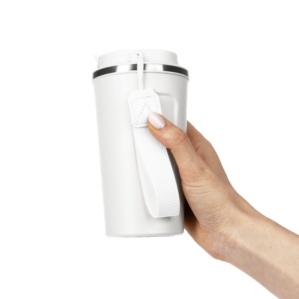 Смарт-стакан с заменяемой батареей tellMug, ver.2, молочно-белый