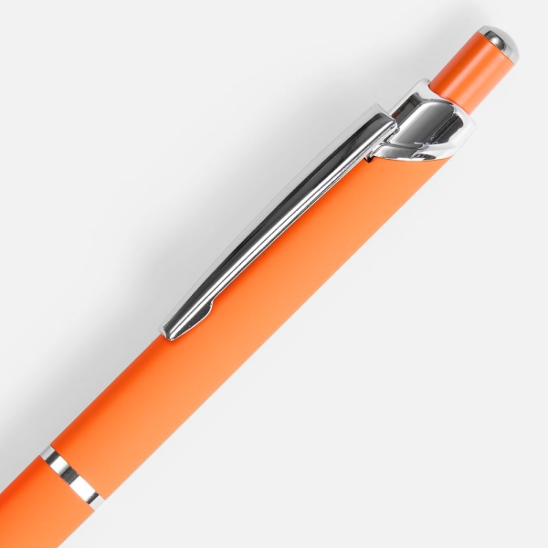 Ручка шариковая Chromos Soft Touch, оранжевая