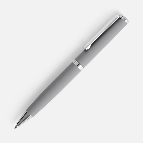 Ручка шариковая Inkish Chrome в футляре, серая