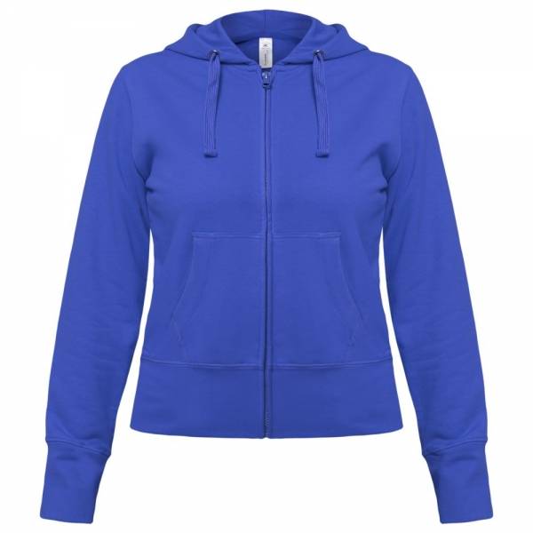 Толстовка женская Hooded Full Zip ярко-синяя