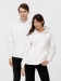 Толстовка унисекс оверсайз на молнии Zippy Terry, белая