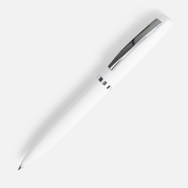 Ручка шариковая Bolt Soft Touch, белая