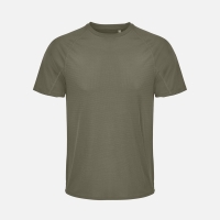 Футболка спортивная унисекс Vortex, темный хаки