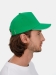 Бейсболка Long Beach, ярко-зеленая с белым
