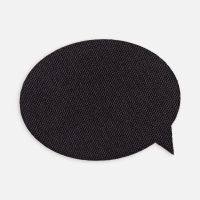 Наклейка тканевая Lunga Bubble, M, черная