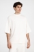 Футболка оверсайз унисекс T9, молочно-белая