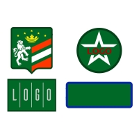 Шеврон из габардина Gabo M, зеленый