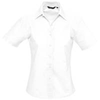 Рубашка женская с коротким рукавом ELITE белая, размер M