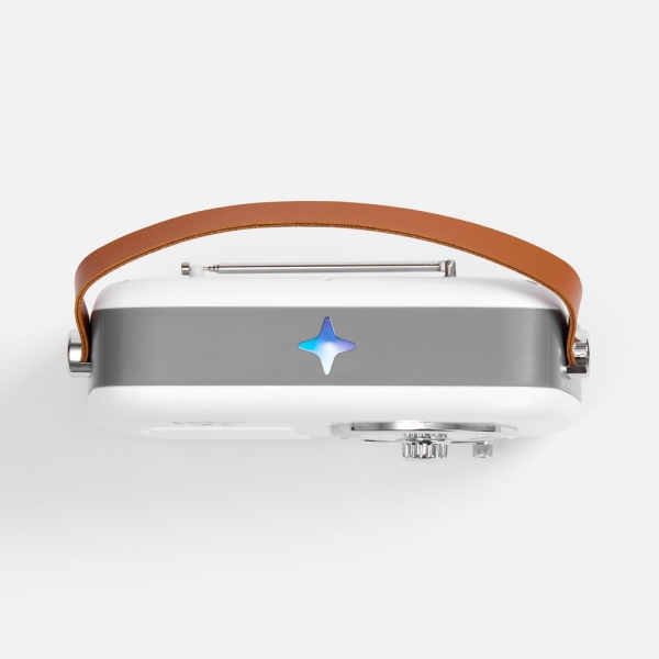 Bluetooth-колонка с радио Retronica, белая