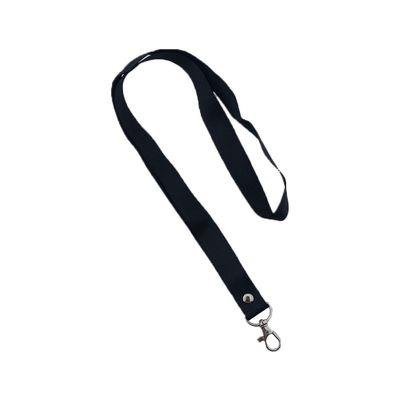 Шнур для бейджа 2см с метал.карабином (черный)